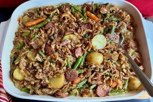 Sausage Green Bean Potato Casserole