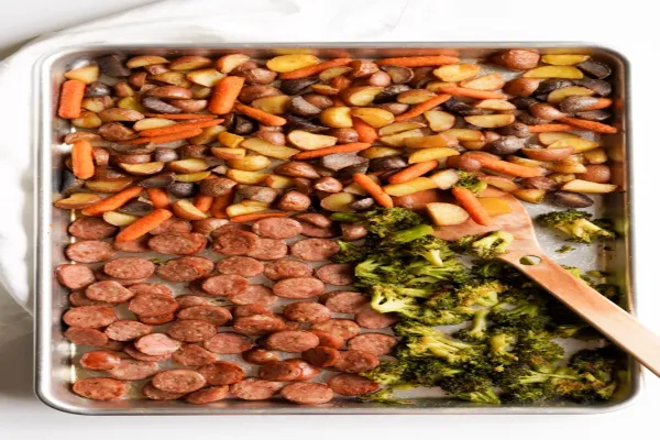 Chicken Apple Sausage Sheet Pan Dinner