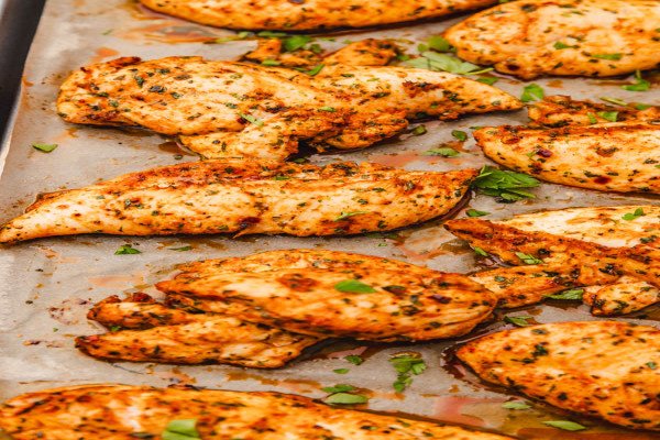 Tangy Oven-Baked Chicken Tenders without Breading