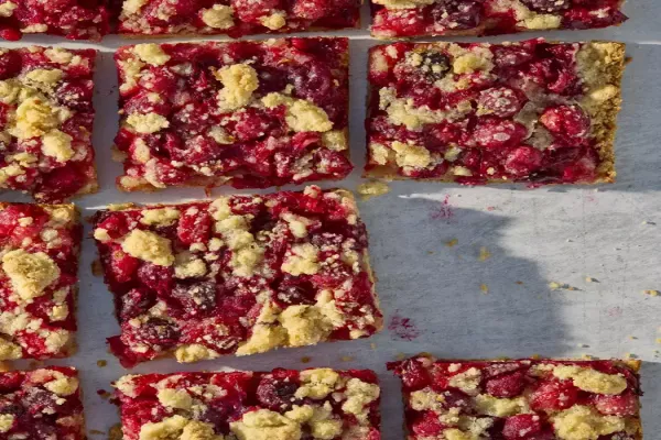 Cranberry Crumble Bars