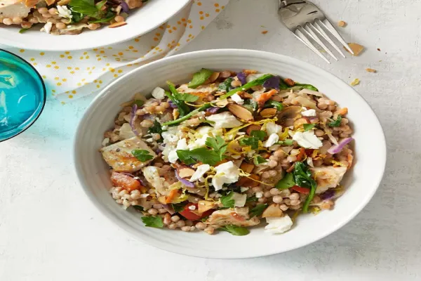 Lemon Tahini Couscous with Chicken & Vegetables