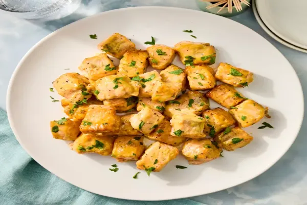 Honey Mustard Salmon Bites