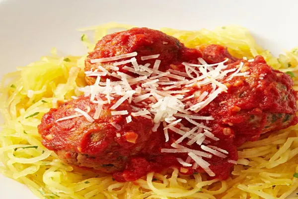 Spaghetti Squash & Meatballs