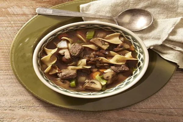 Mushroom Beef Noodle Soup