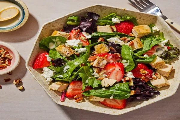 Strawberry Poppy Seed Salad with Chicken