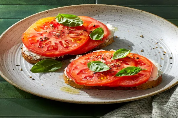 Goat Cheese Tomato Toast