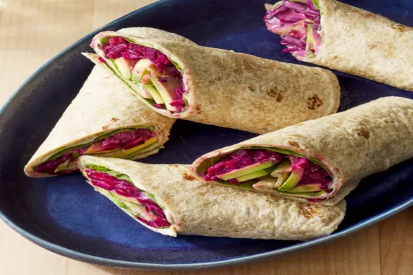 Anti Inflammatory Beet & Avocado Wrap