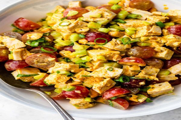 Curry Chicken Salad with Grapes