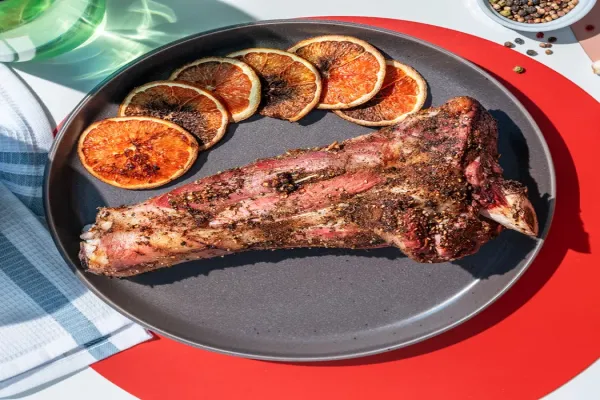 Leg of Lamb with Blood Orange Garlic & Ras el Hanout