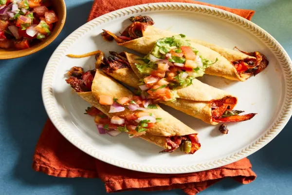 Air Fryer Veggie Taquitos