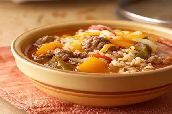 Slow Cooker Stuffed Pepper Soup