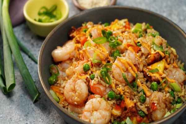 Air Fryer Shrimp Fried Rice