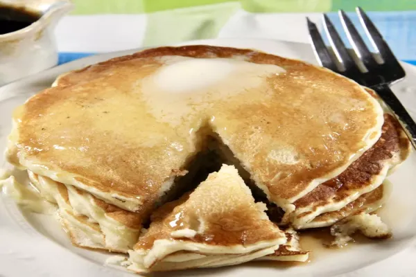 Whole Wheat Blueberry Pancakes
