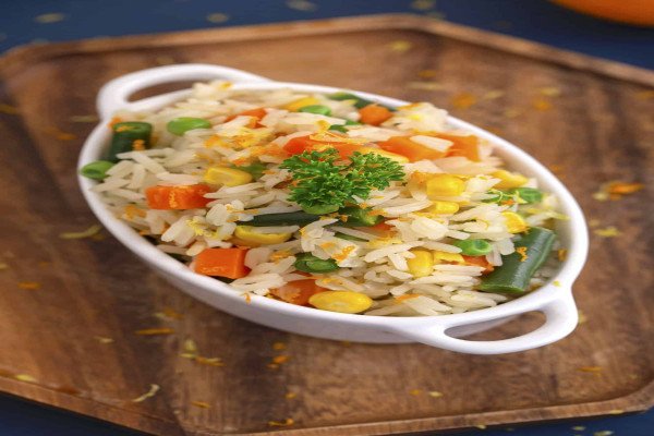 Vegetable Rice Pilaf in the Rice Cooker