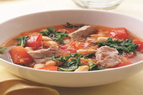 Pork White Bean & Kale Soup