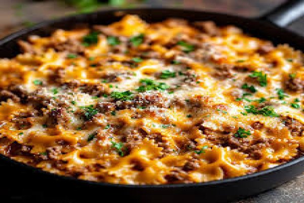 Beef and Bow Ties Pasta