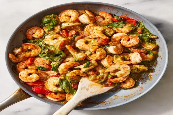 15 Minute Pesto Shrimp