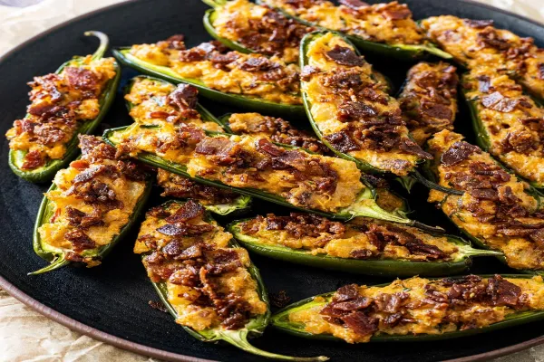 Loaded Stuffed Jalapeno Poppers
