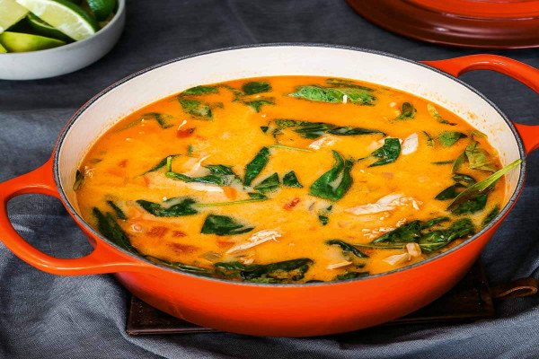 Thai Red Curry Chicken Soup