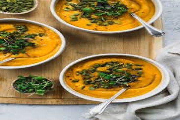 Curried Butternut Squash and Pear Soup