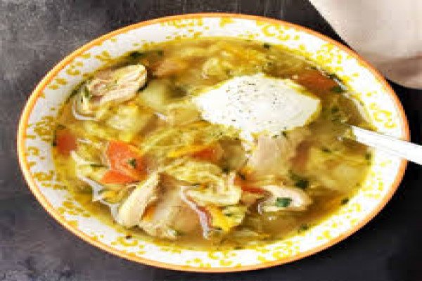 Chicken Soup with Cabbage