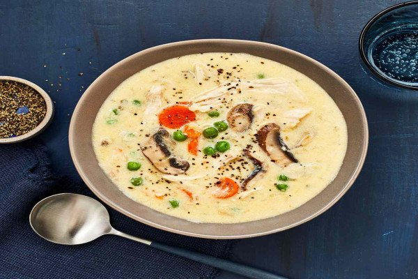 Creamy Chicken and Mushroom Soup