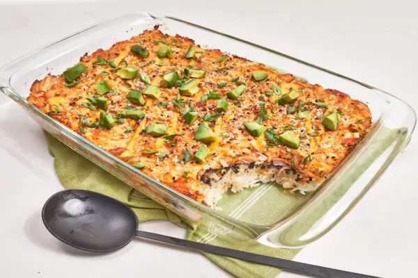 Salmon Sushi Bake