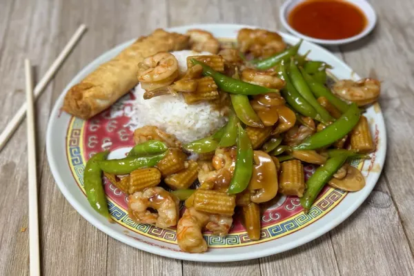 Shrimp Stir Fry With Snap Peas and Baby Corn