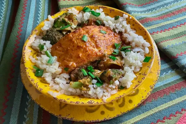 Coconut Curry Salmon with Broccoli