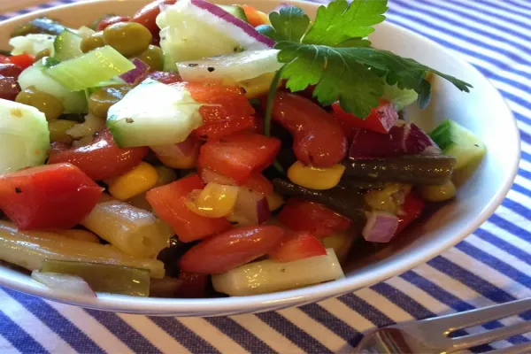 Grandma Sweet and Tangy Bean Salad