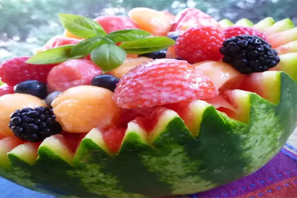 Strawberry Melon Summer Salad