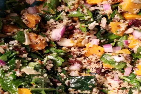 Quinoa Butternut Squash and Kale Salad