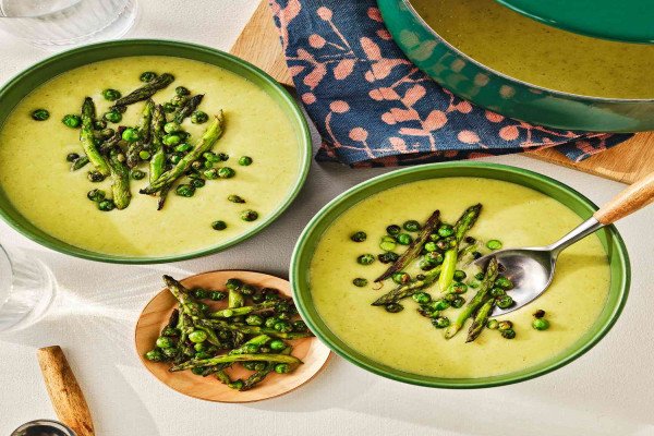 Potato Leek & Asparagus Soup