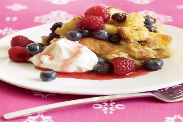 Berry Brioche Bread Pudding