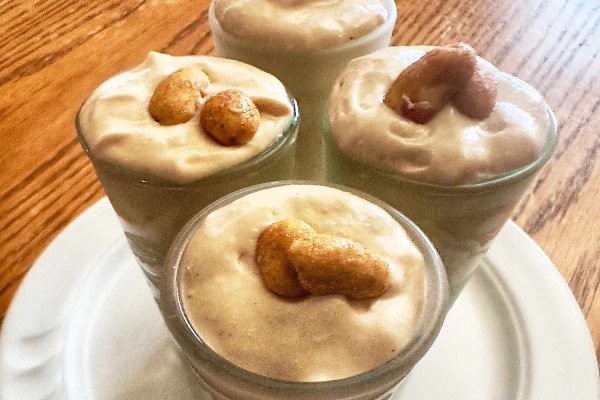 5-Ingredient Peanut Butter Cottage Cheese Mousse