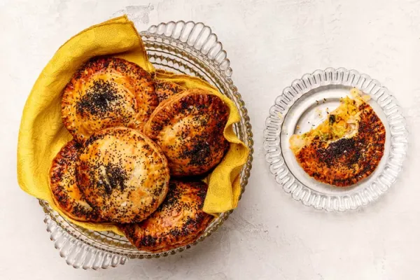 Brussels Sprouts and Sweet Potato Hand Pies