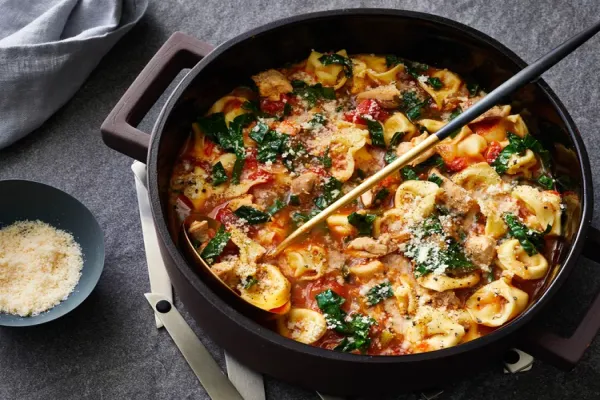Chicken Tortellini Soup with Kale