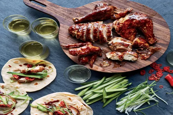 Butter Roasted Chicken with Soy Garlic Glaze