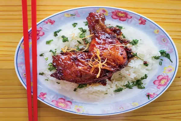 Caramelized Ginger Chicken with Sticky Rice