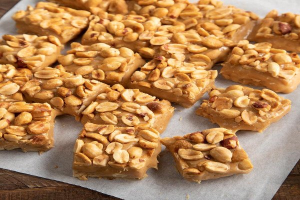 Salted Nut Roll Squares