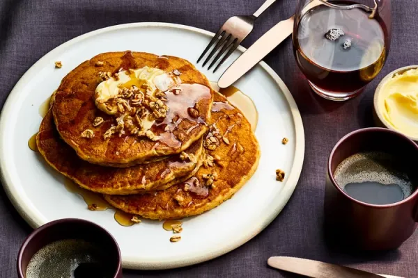Candied Sweet Potato Pancakes