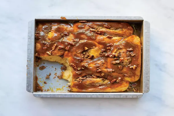 Sweet Potato Salted Pecan Sticky Buns